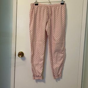 Polka Dot Victoria Secret Jogger Pyjama Pants with Drawstring